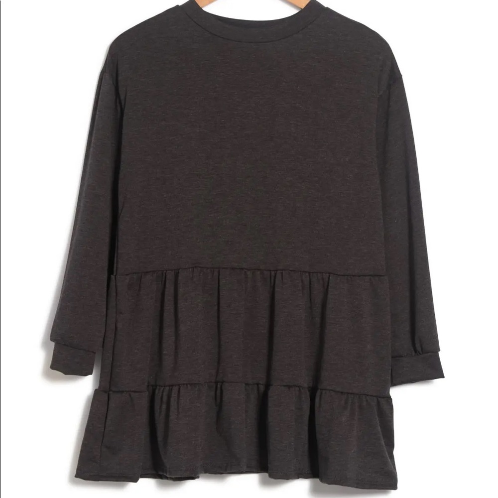 French Terry Tiered Dress